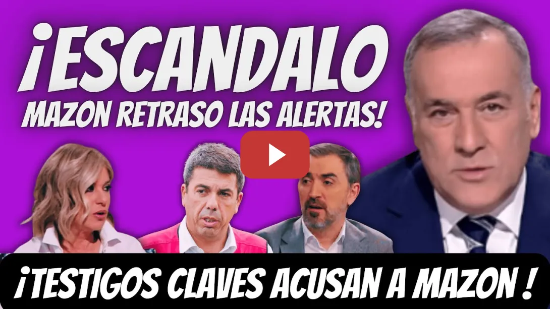 Embedded thumbnail for Mazón ASESINO - ¡ACORRALADO por las PRUEBAS! - TESTIGOS CUENTAN la VERDAD