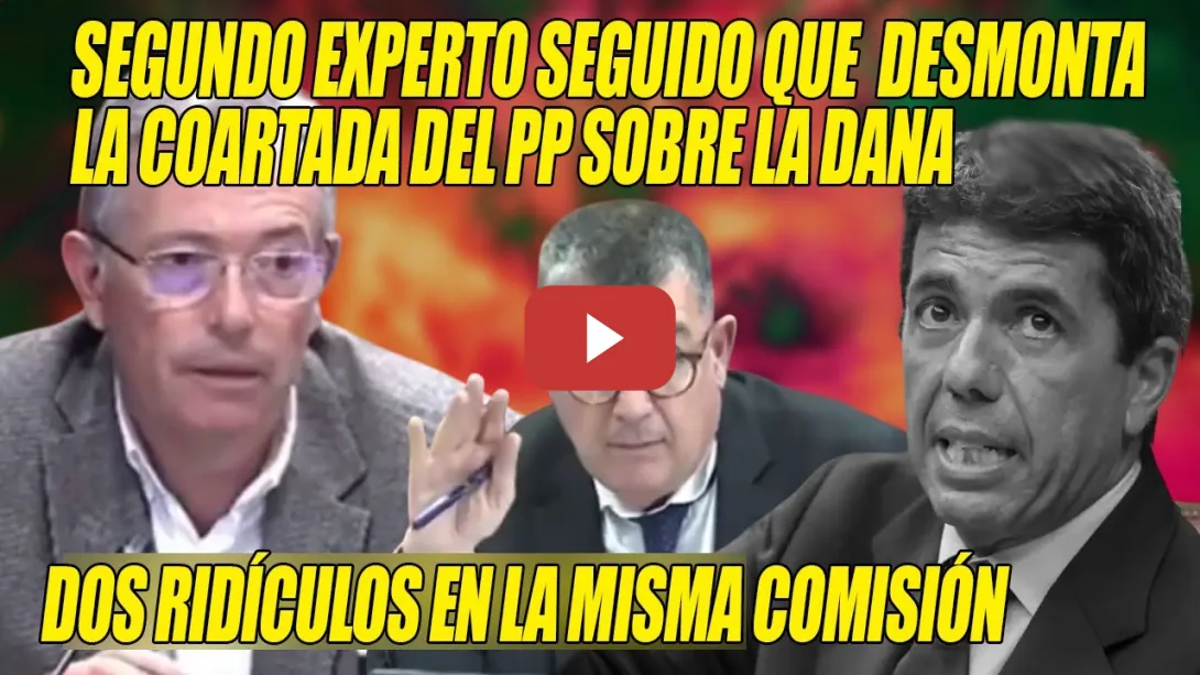 Embedded thumbnail for Otro EXPERTO DESTROZA la DEFENSA de Mazón y PONE al PP en un RIDÍCULO TOTAL en el Senado🤦‍♂️2 de 2