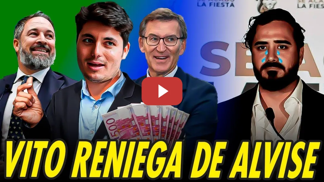 Embedded thumbnail for VITO QUILES LE SUELTA LA MANO A ALVISE Y CONFIESA QUE LE PAGAN LA &quot;GIRA DEL ODIO&quot;