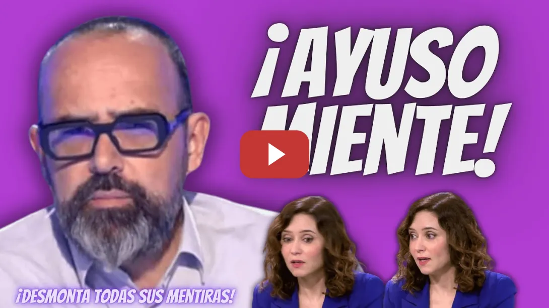 Embedded thumbnail for Risto Mejide “LLAMA MENTIROSA” a Díaz Ayuso - DESMONTA sus MENTIRAS