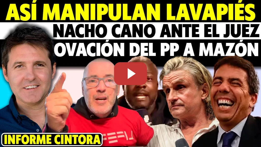 Embedded thumbnail for OJO, ASÍ MANIPULAN LO OCURRIDO EN LAVAPIÉS. OVACIÓN DE LA VERGÜENZA A MAZÓN. NACHO CANO ANTE EL JUEZ