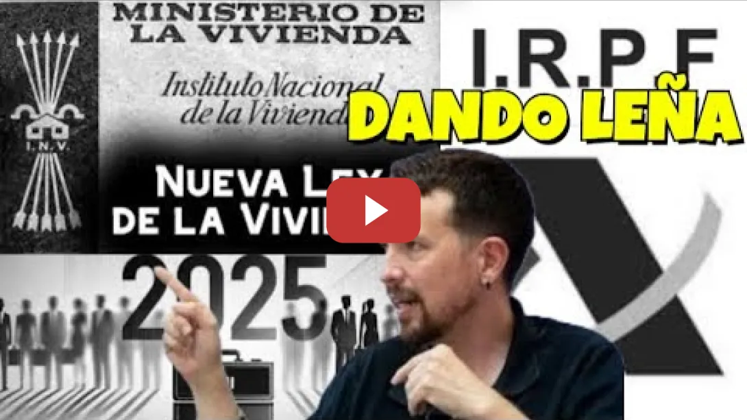 Embedded thumbnail for Pablo Iglesias hablando de Vivienda, SMI, IRPF