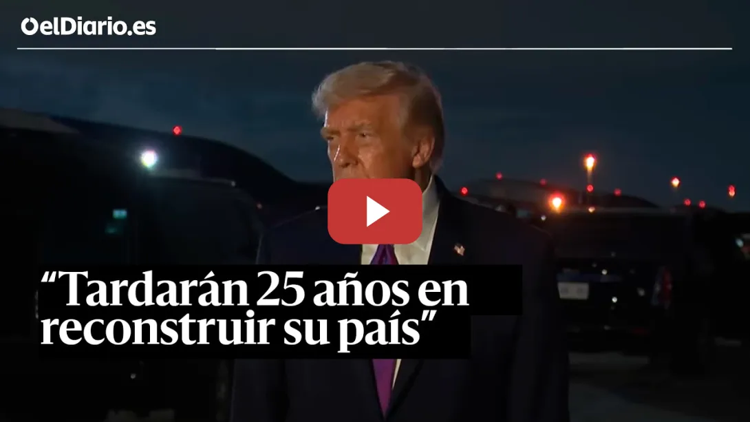 Embedded thumbnail for Trump sobre Irán: "Tardarán 25 años en reconstruir su país"