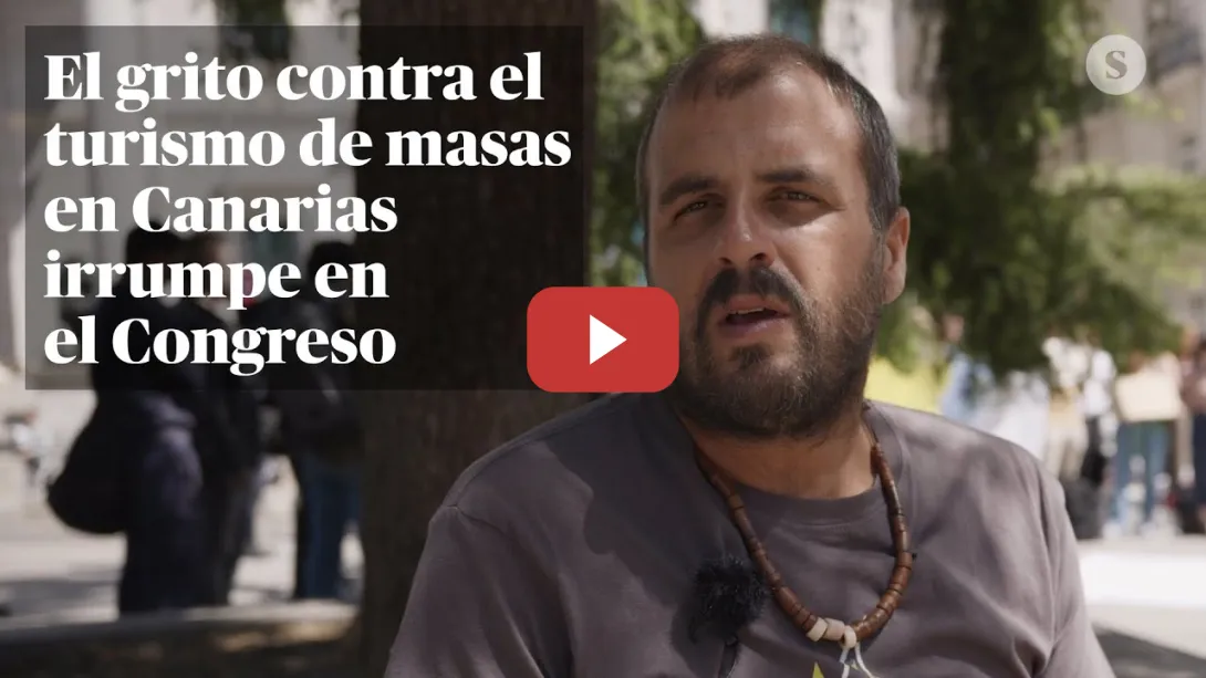 Embedded thumbnail for El grito contra el turismo de masas en Canarias irrumpe en el Congreso