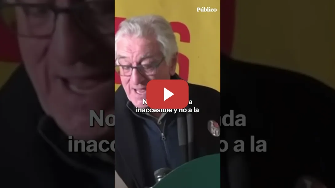 Embedded thumbnail for Robert De Niro carga contra Trump y la estructura de poder que lo respalda: “Tiene que ser detenido”