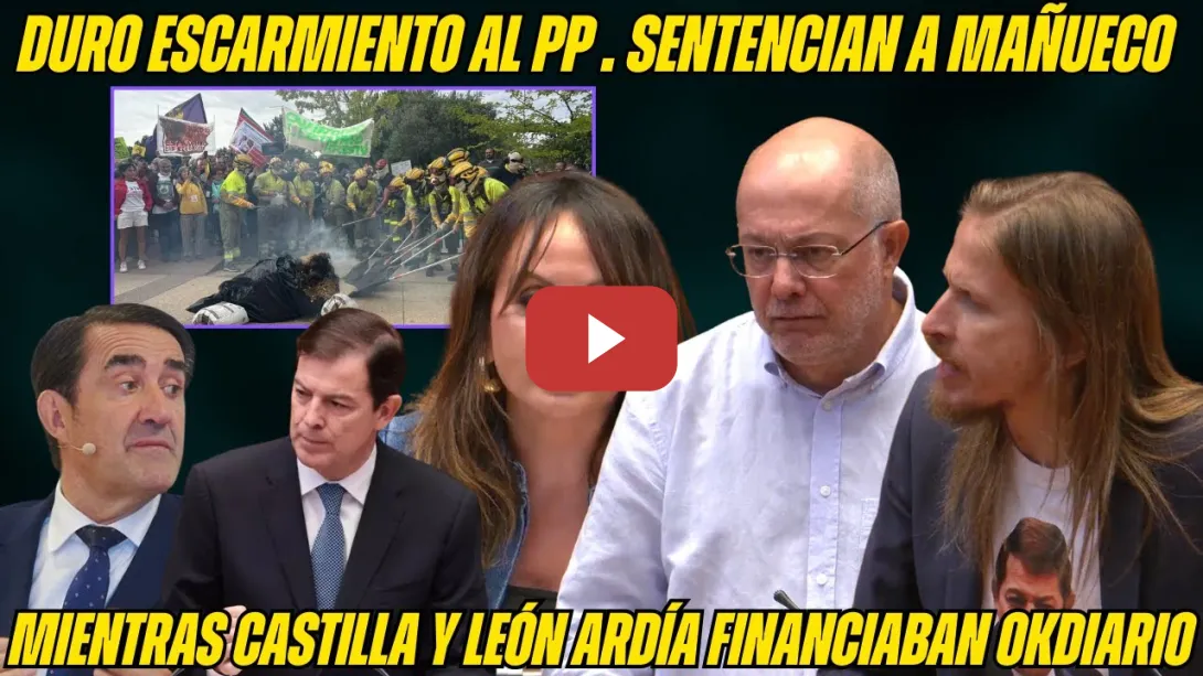 Embedded thumbnail for INCOMPETENTES Y SINVERGÜENZAS! MAÑUECO VACACIONES y QUIÑONES COMILONA en INCENDIOS ¡DESTROZAN al PP!