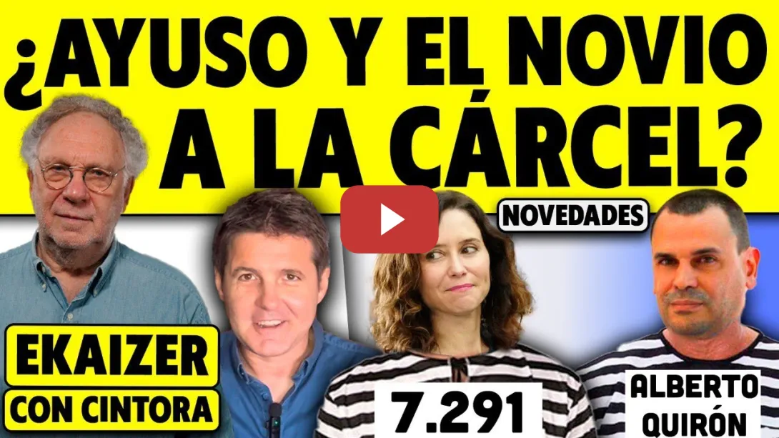 Embedded thumbnail for &quot;ES FÁCIL QUE VAYA A PRISIÓN EL NOVIO DE AYUSO&quot;. EKAIZER CONTUNDENTE: &quot;ES UN COMISIONISTA CHAPUCERO&quot;