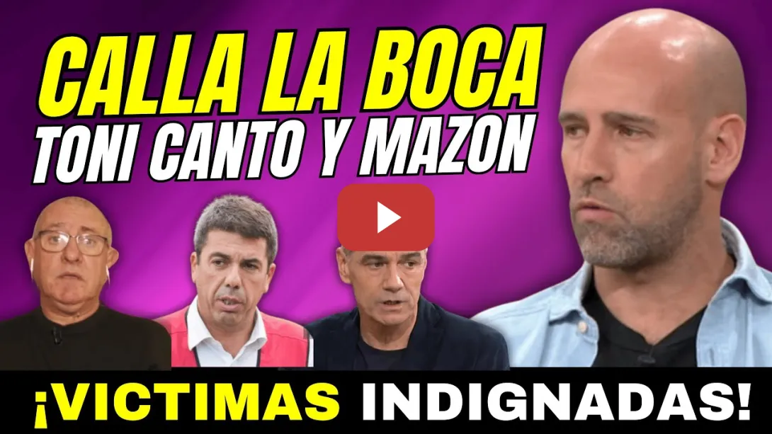Embedded thumbnail for GONZALO MIRÓ FULMINA A TONI CANTÓ POR BLANQUEAR PACTO MAZÓN CON VOX