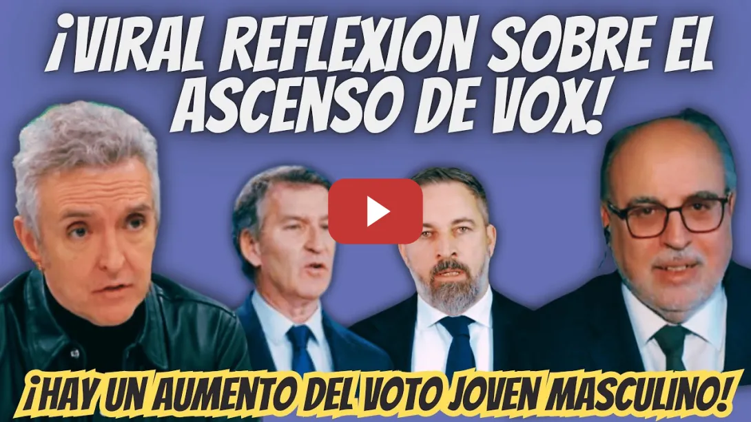 Embedded thumbnail for ¡ASCENSO de VOX! - Enric Juliana DA la CLAVE y Ramoncín ARRASA con esta REFLEXIÓN