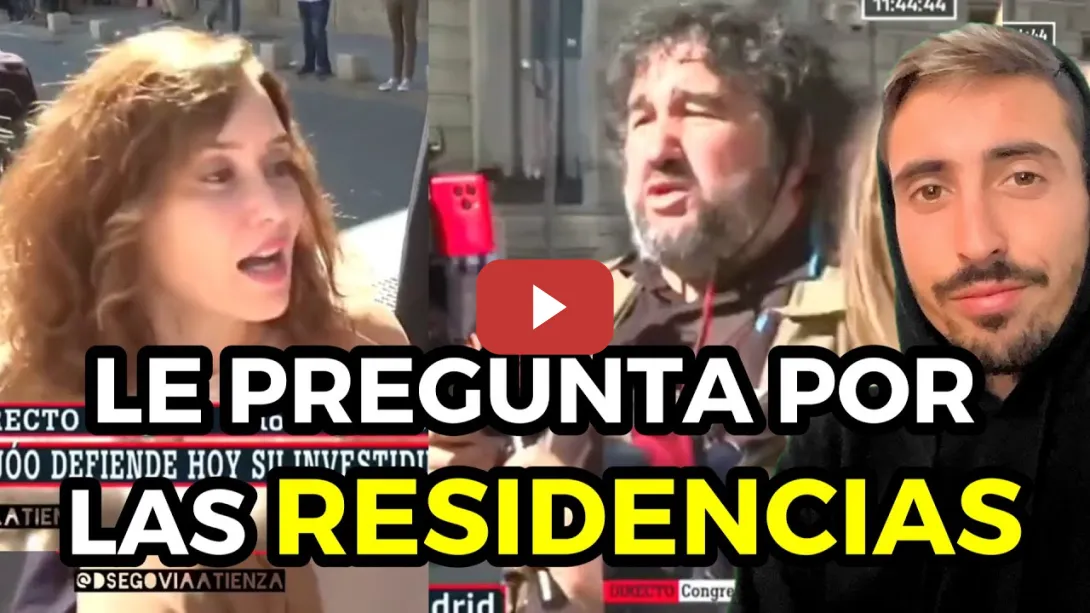 Embedded thumbnail for Ayuso se encara con el reportero de Canal Red, Willy Veleta, cuando le pregunta por las residencias