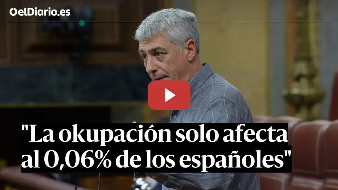 Embedded thumbnail for OSKAR MATUTE, tajante con la OKUPACIÓN: &quot;Solo afecta al 0,06%&quot;