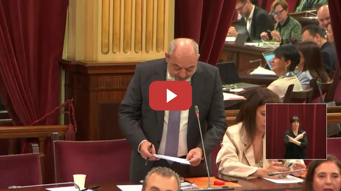 Embedded thumbnail for Un diputado balear de Vox durante un pleno del Parlament: &quot;Les deseo un feliz &#039;día de la victoria&quot;