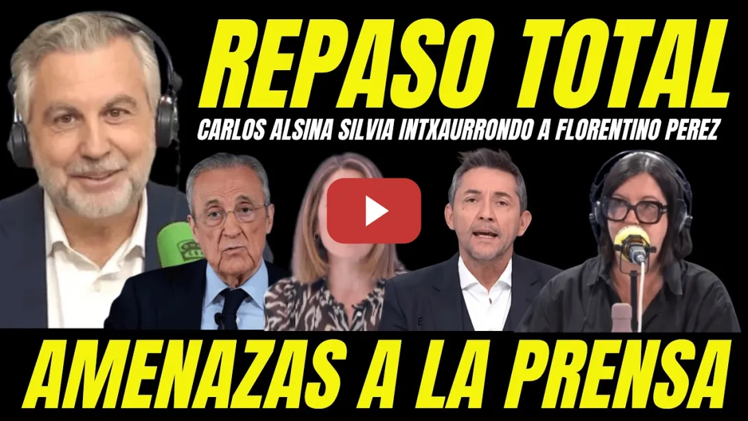 Embedded thumbnail for SILVIA INTXAURRONDO DENUNCIA AMENAZAS SEXISTAS DE FLORENTINO PÉREZ "DENUNCIAN AMENAZAS A LA PRENSA"