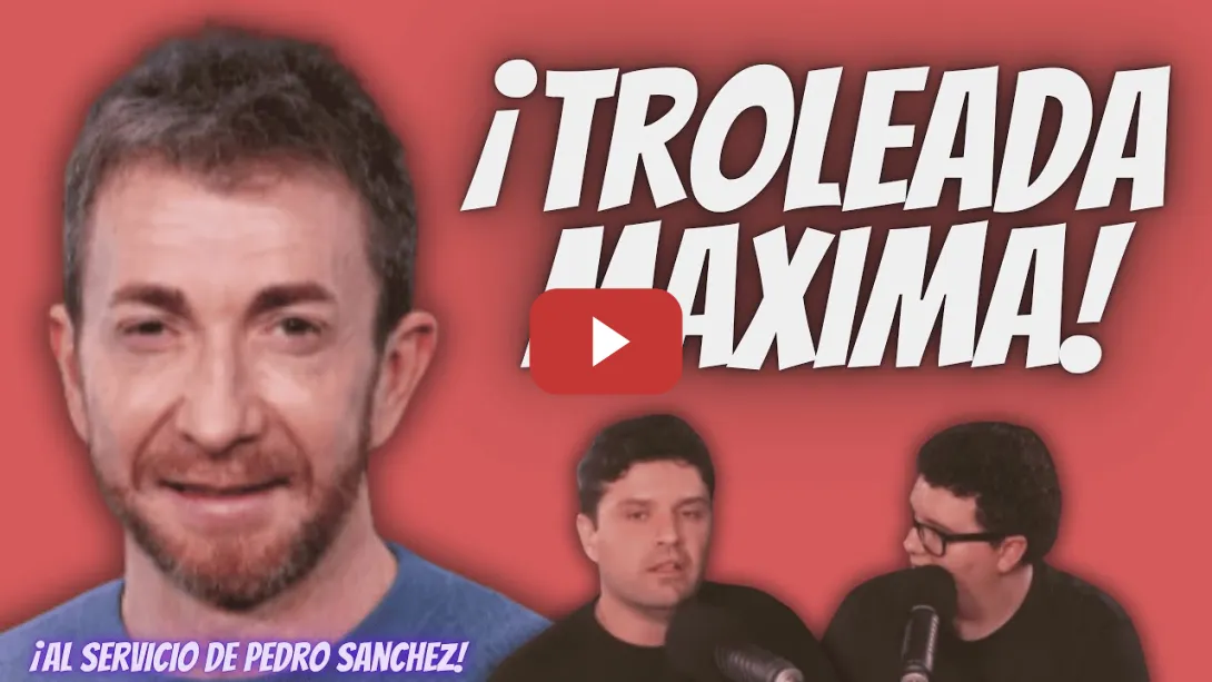 Embedded thumbnail for Nuevo “TROLEO” a Pablo Motos - ¡TRABAJA al SERVICIO del Perro Sánchez! - Facu Díaz y M. Maldonado