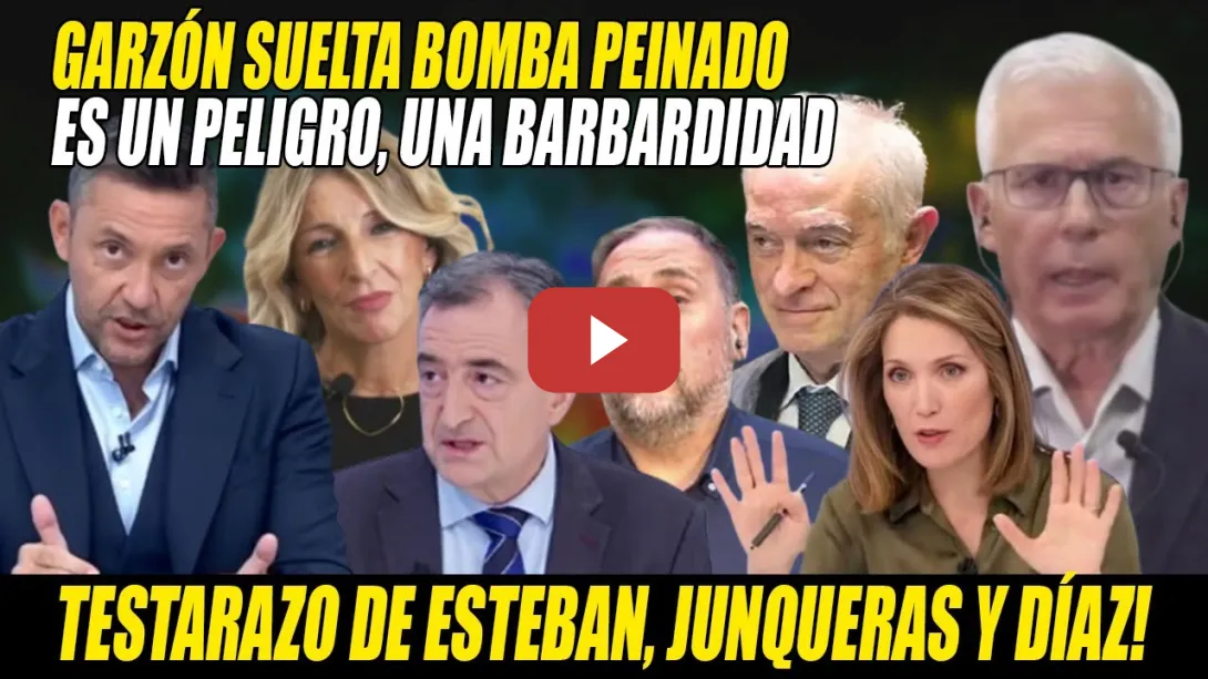 Embedded thumbnail for Juez GARZÓN DESCABEZA a Peinado-Hurtado⚡¡LAWFARE, UN PELIGRO!⚡Aitor Esteban, Junqueras,Yolanda Díaz