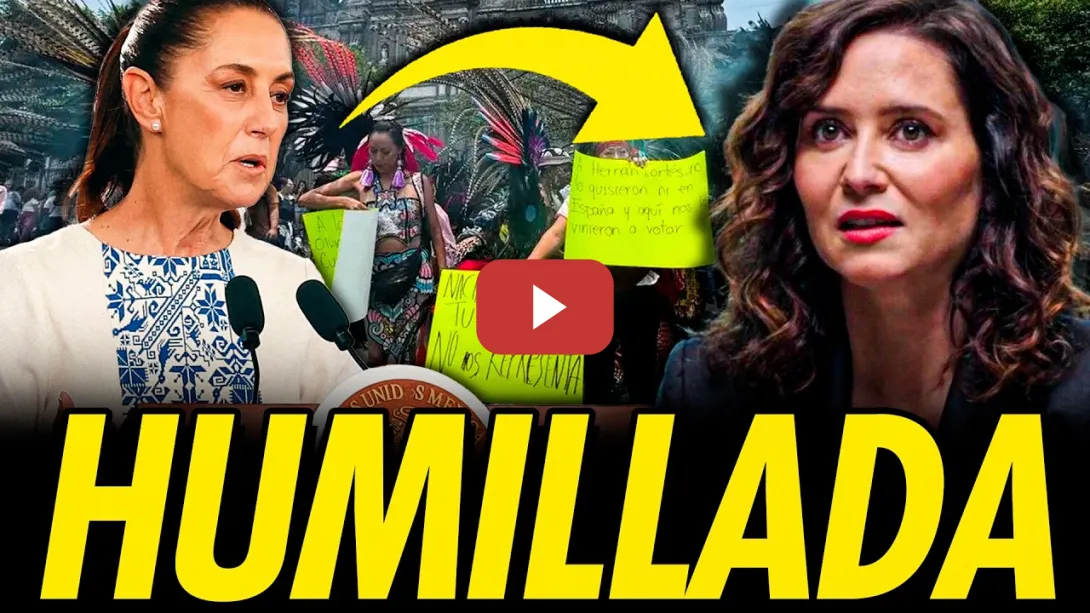 Embedded thumbnail for AYUSO SUSPENDE SU GIRA EN MÉXICO TRAS EL REPUDIO Y LA LECCIÓN DE HISTORIA DE CLAUDIA SHEINBAUM