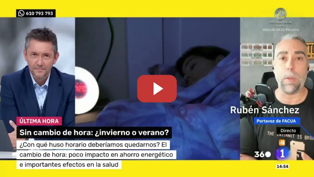 Embedded thumbnail for Poner FIN al disparate del CAMBIO DE HORA. ¿Será esta vez la definitiva o lo de siempre?