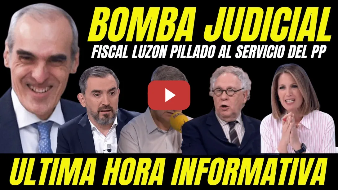 Embedded thumbnail for FILTRAN VIDEO FISCAL LUZÓN PILLADO RECONOCIENDO TRABAJAR PARA EL PP MONTAJE VÍCTOR DE ALDAMA