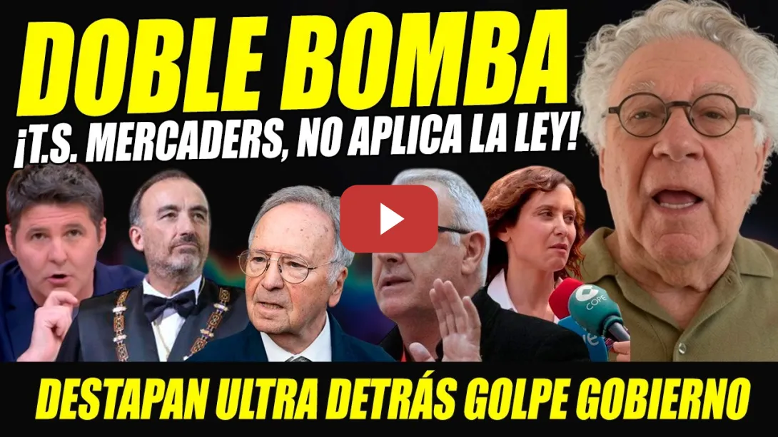 Embedded thumbnail for DOBLE BOMBA: T.SUPREMO NO APLICA LA LEY. DESTAPAN ULTRA DETRÁS GOLPE GOBIERNO EKAIZER Y CAYO LARA