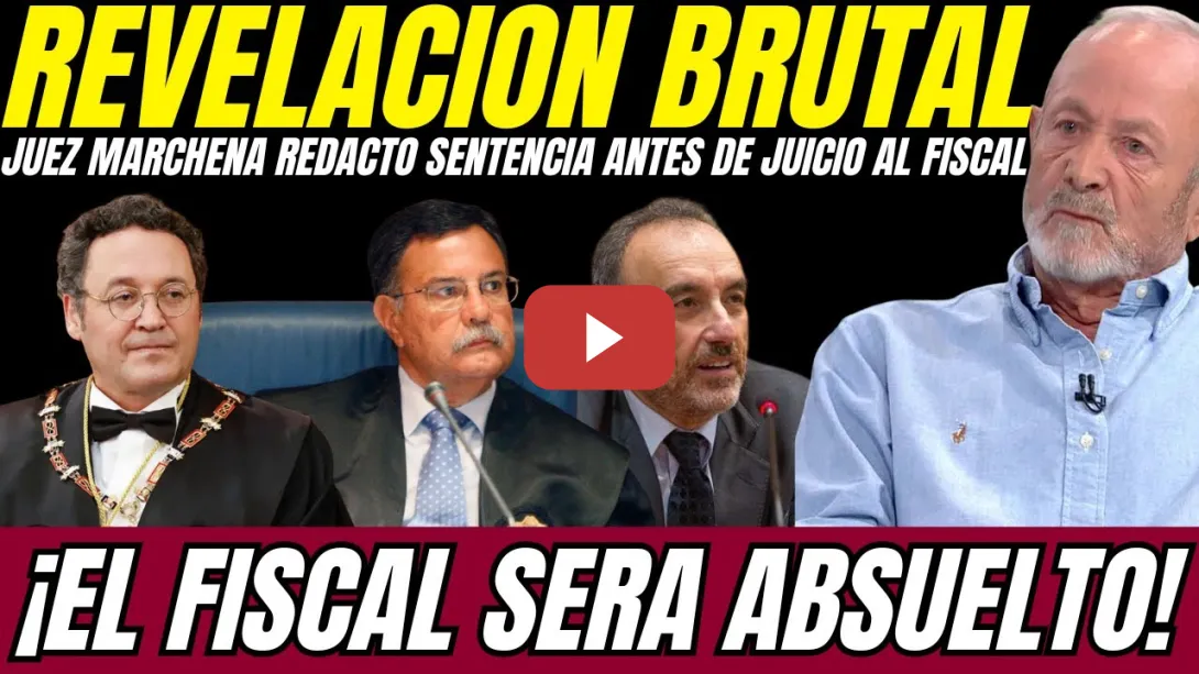 Embedded thumbnail for 🔥 JUEZ CASTRO DENUNCIA MANIPULACIONES DE MARCHENA EN JUICIO CONTRA FISCAL GENERAL