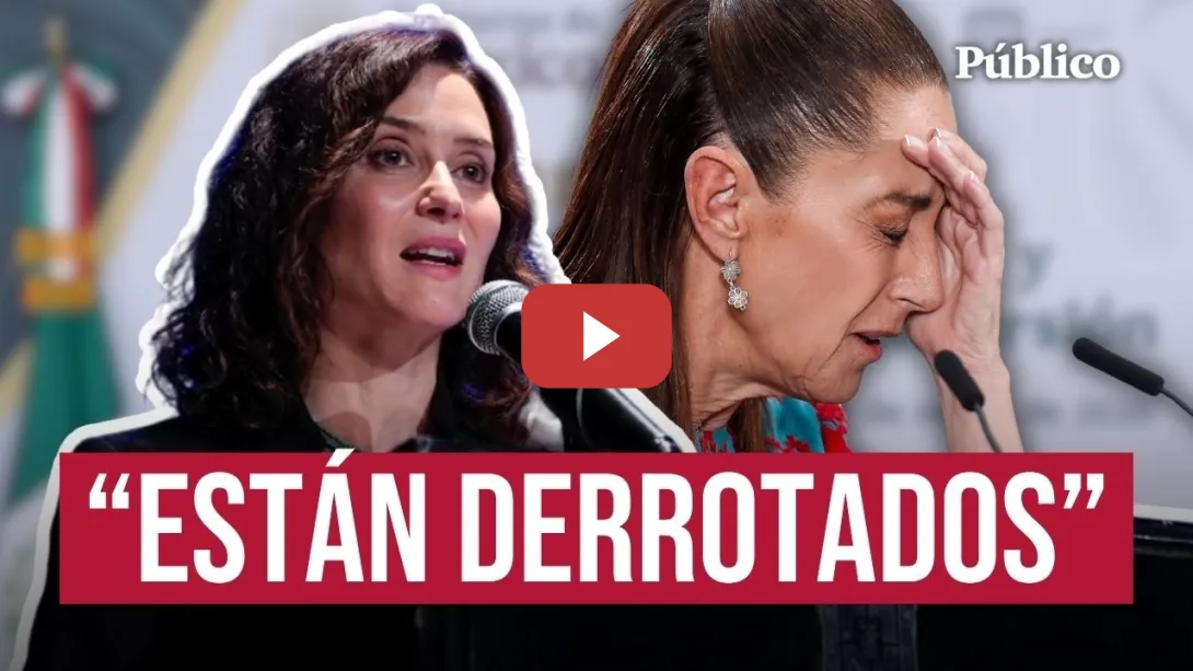 Embedded thumbnail for SHEINBAUM arremete contra la visita de AYUSO: "¿Para qué viene esta persona a México?"