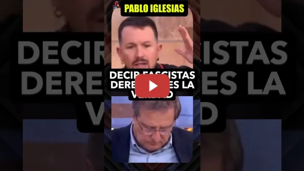 Embedded thumbnail for Pablo Iglesias, llamar a la derecha corruptos no es insultarles, es decir la verdad.