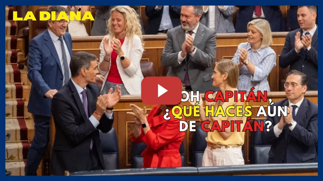 Embedded thumbnail for Oh, capitán Sánchez, ¿cómo dejará al PSOE cuando deje de ser capitán? | La Diana 2X41