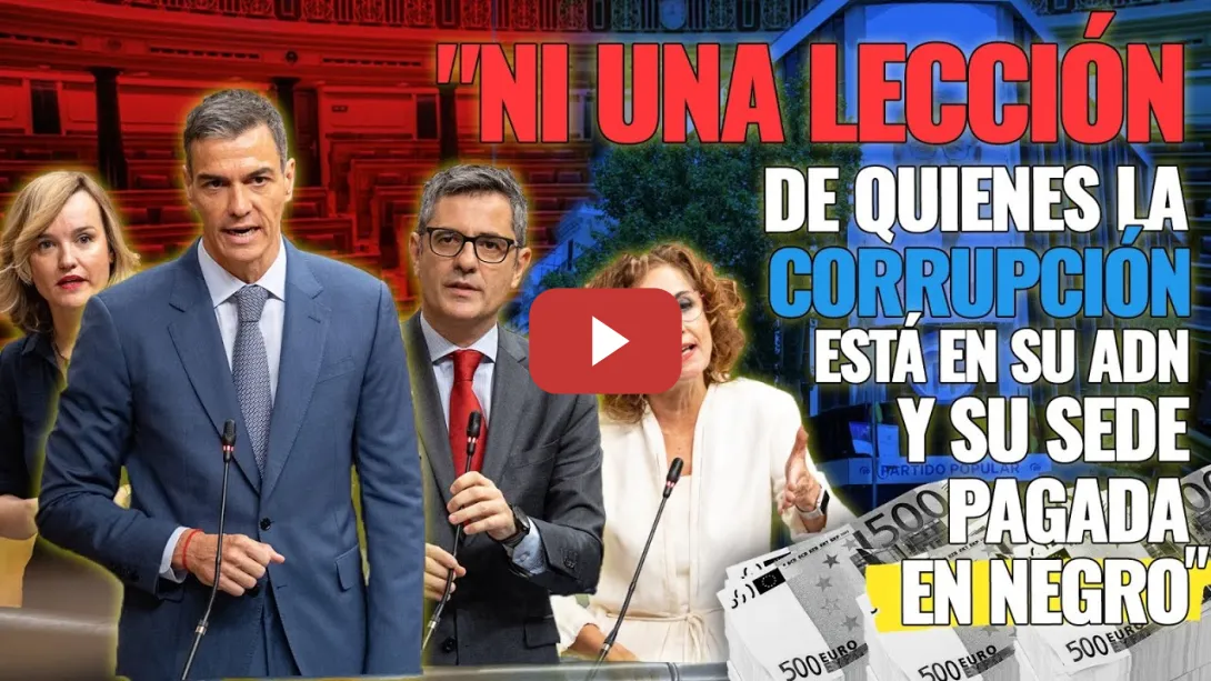 Embedded thumbnail for PSOE / NOSOTROS EXPULSAMOS LA CORRUPCIÓN. EN EL PP ESTÁ EN SU ADN. CERO LECCIONES.