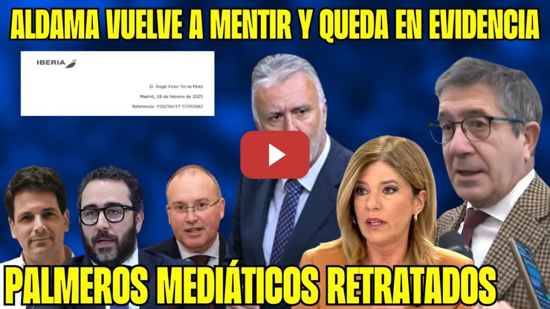 Embedded thumbnail for ¡MAR DEBE DIMITIR! Palomera, Patxi y Torres vuelven a DESMENTIR al IMPOSTOR de ALDAMA ¡DELINCUENTE!