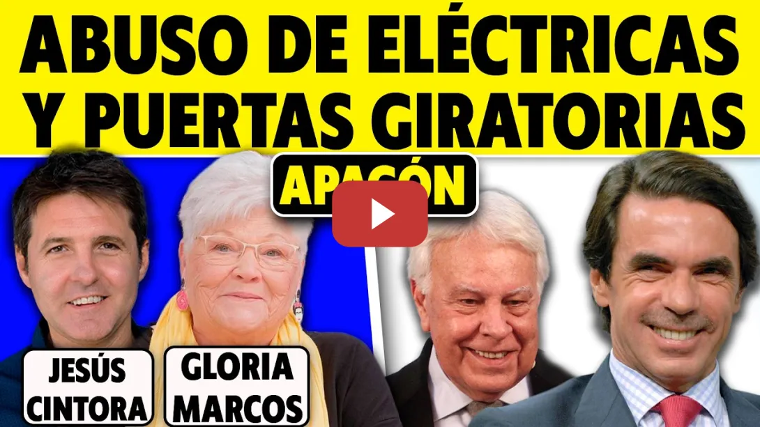Embedded thumbnail for PUERTAS GIRATORIAS Y APAGÓN. MAZÓN SE VA DE ESPAÑA COMO AYUSO... AZNAR PREDICA...