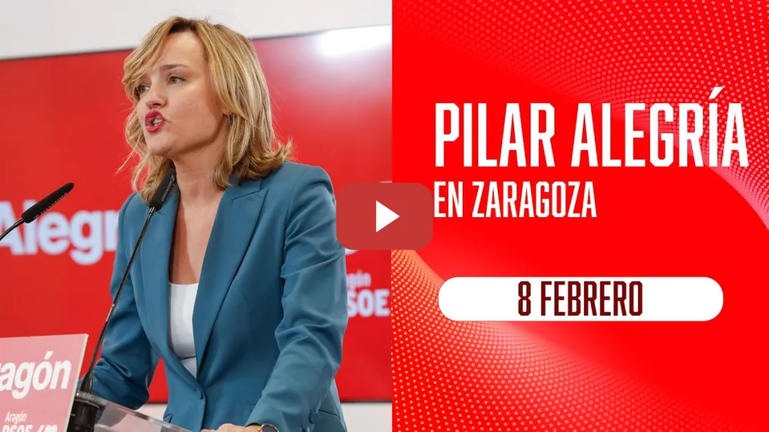 Embedded thumbnail for Acto de Pilar Alegría en Zaragoza