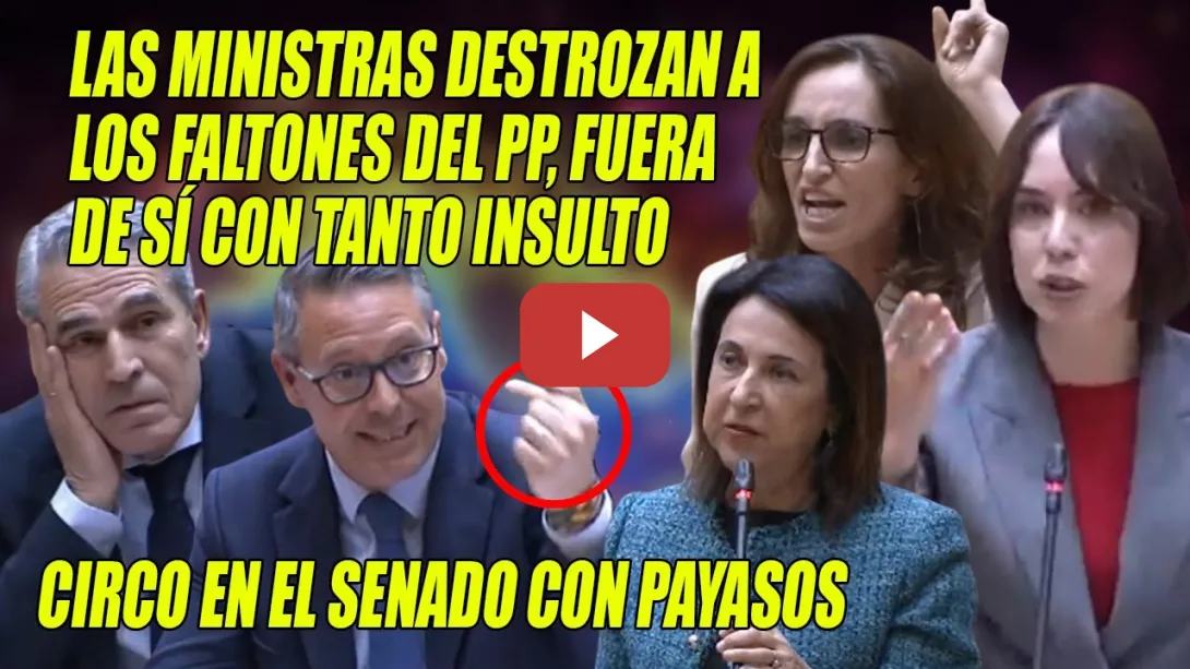 Embedded thumbnail for D. Morant LIDERA la ESCABECHINA contra los PPAYASOS FALTONES del SENADO⚡&quot;Inútil, inepta y estúpida&quot;❌