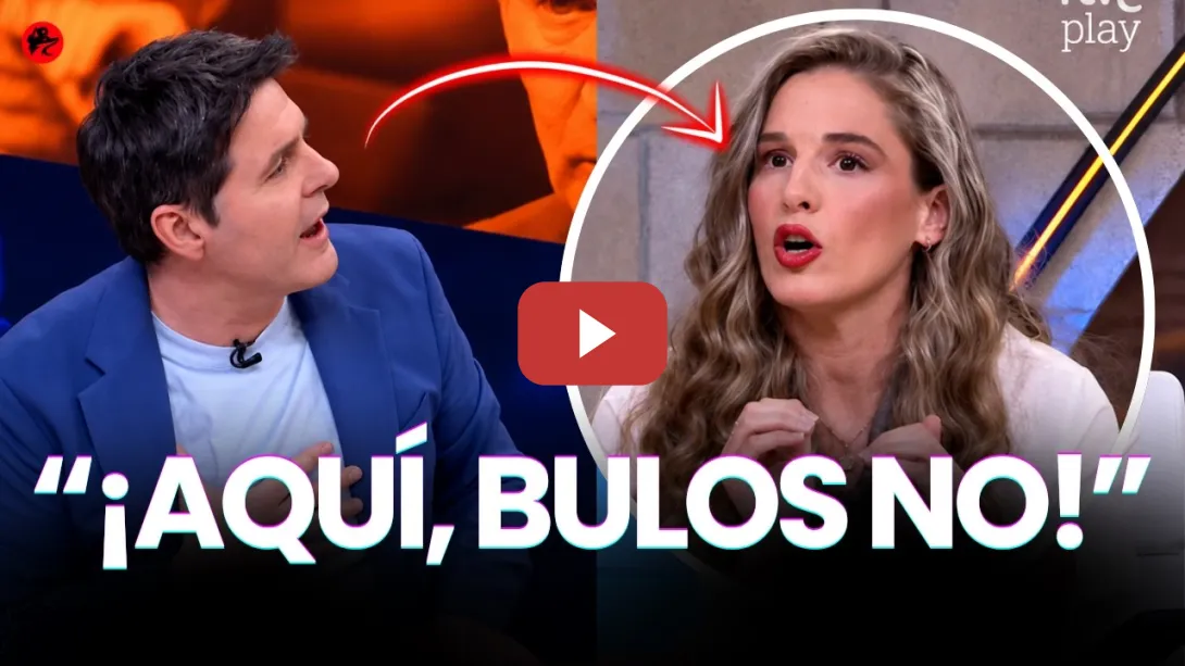 Embedded thumbnail for JESÚS CINTORA para en SECO a un tertuliana de DERECHAS: "¡AQUÍ, BULOS NO!"
