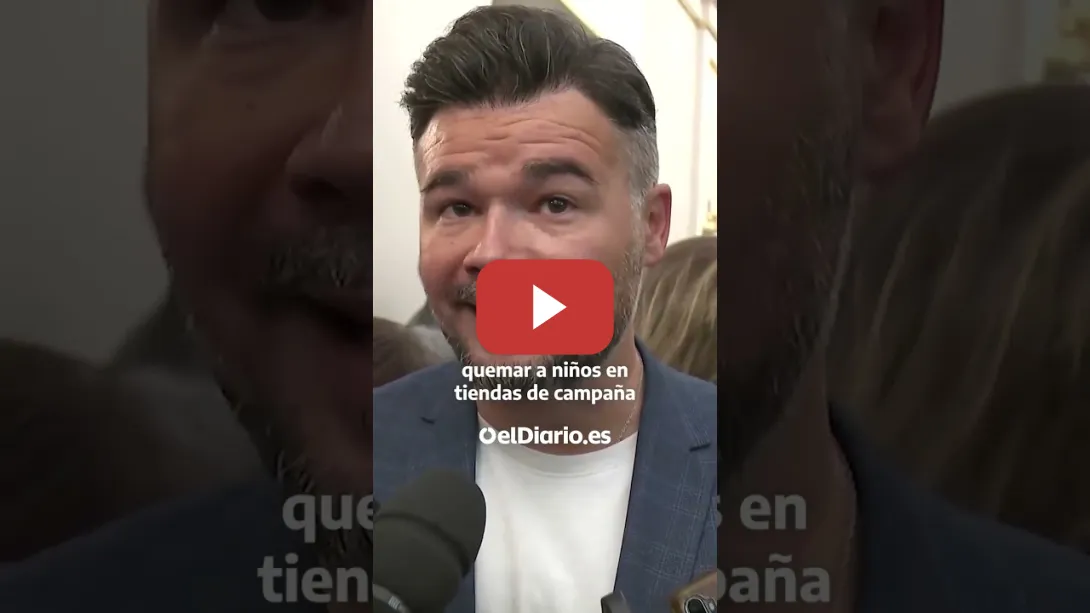 Embedded thumbnail for Rufián: &quot;La diferencia entre Auschwitz y Gaza es que lo segundo aún se puede parar”#españa #noticias