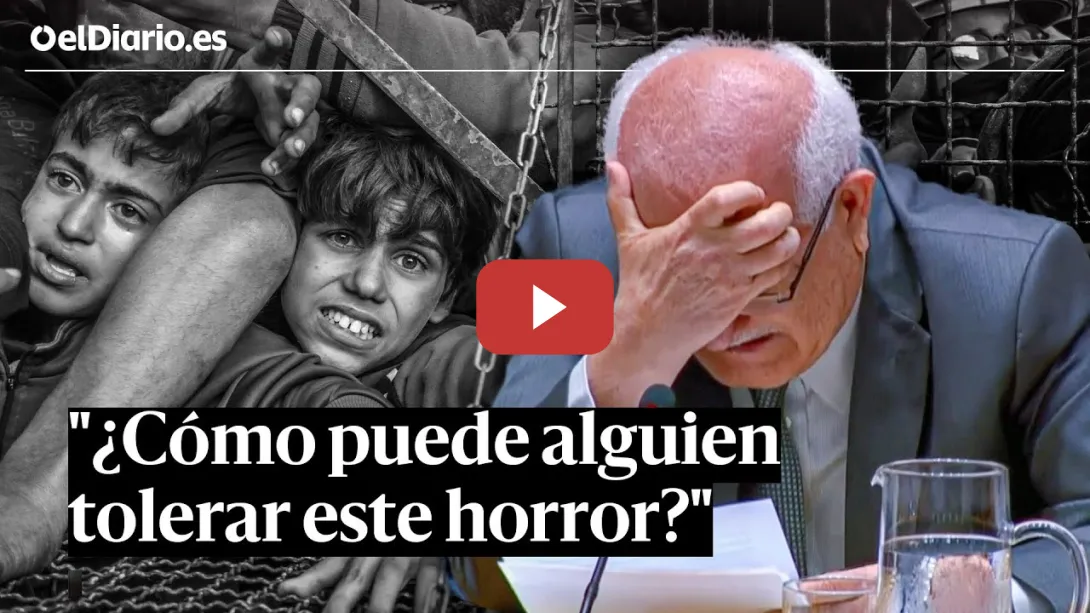 Embedded thumbnail for El representante de PALESTINA en la ONU rompe a LLORAR: “¿Cómo puede alguien tolerar este horror?&quot;