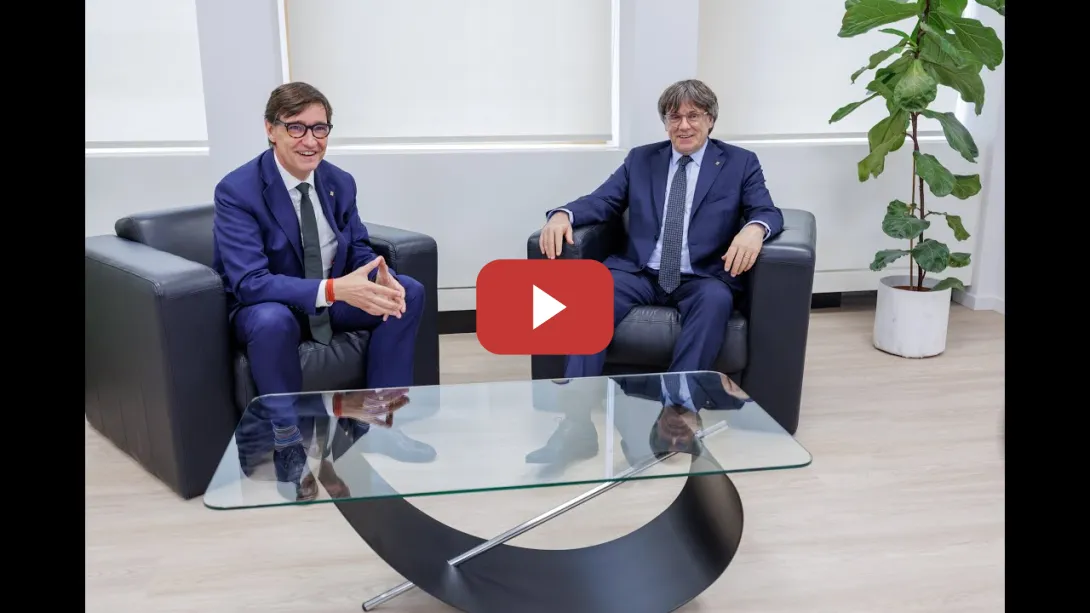 Embedded thumbnail for Salvador Illa y Carles Puigdemont se reúnen en Bruselas