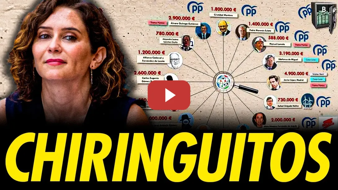 Embedded thumbnail for LOS CHIRINGUITOS DEL PP EN MADRID NETWORK Y DE LA EXPAREJA DE AYUSO