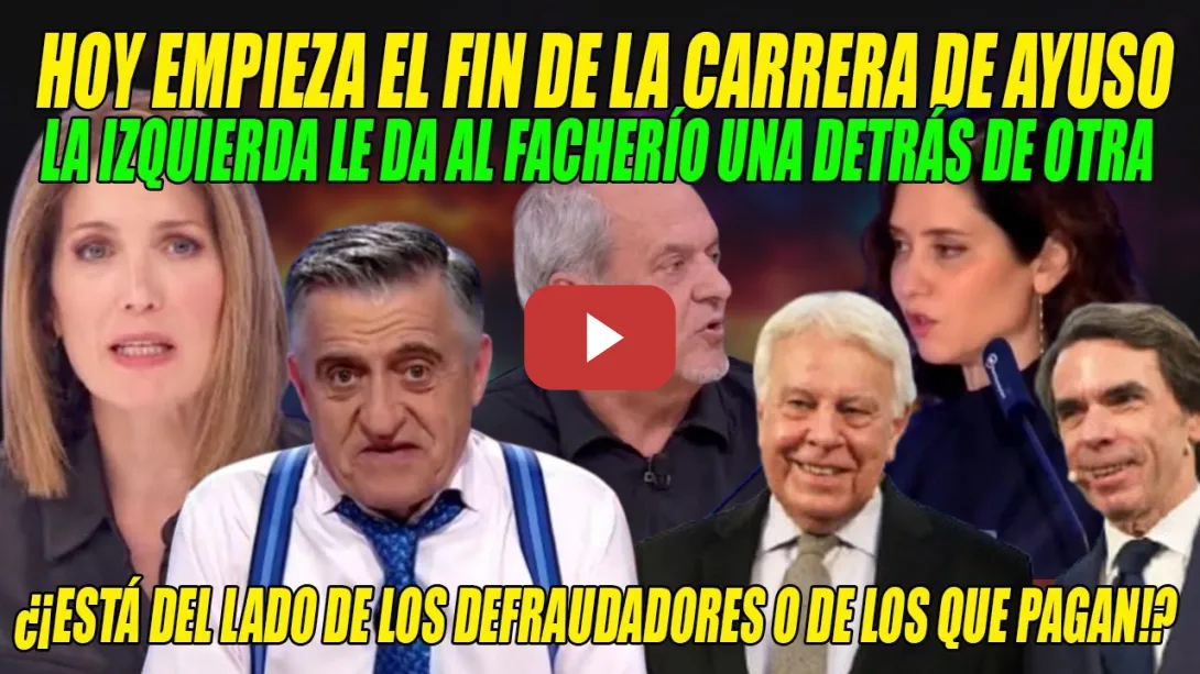 Embedded thumbnail for Para ENMARCAR la SACUDIDA a Ayuso de Wyoming, Intxaurrondo, Aroca y Ejerique⚡¡LLAMAMIENTO GOLPISTA!