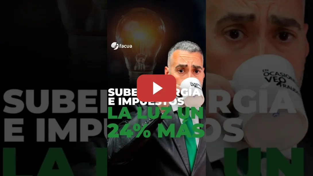 Embedded thumbnail for LA LUZ SUBE UN 24% TRAS ENCARECERSE LA ENERGÍA Y LOS IMPUESTOS