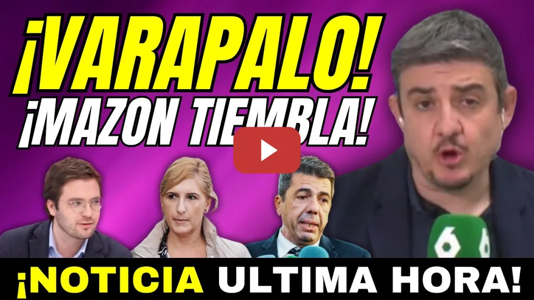 Embedded thumbnail for MAZÓN TIEMBLA, VARAPALO JUDICIAL DE LA JUEZA DE LA DANA - NO LE DEJA PERSONARSE EN LA CAUSA