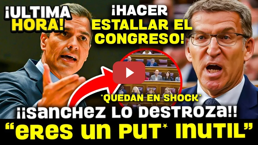 Embedded thumbnail for 💥LOS 4 MINUTOS DEMOLEDORES DE SÁNCHEZ QUE HUNDEN A FEIJÓO Y LO DEJAN EN RIDÍCULO ANTE TODOS