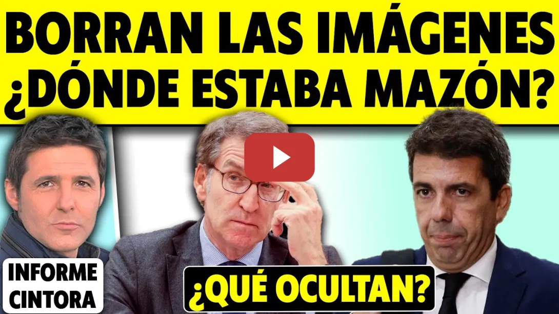 Embedded thumbnail for LO QUE FALTABA: BORRAN IMÁGENES PARA OCULTAR DÓNDE ESTABA MAZÓN. LAS LLAMADAS LO MUESTRAN AUSENTE