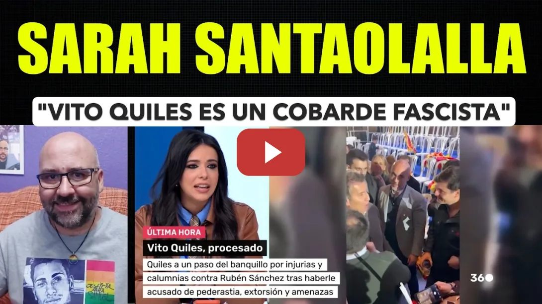 Embedded thumbnail for Sarah Santaolalla, "Vito Quiles es un cobarde fascista".
