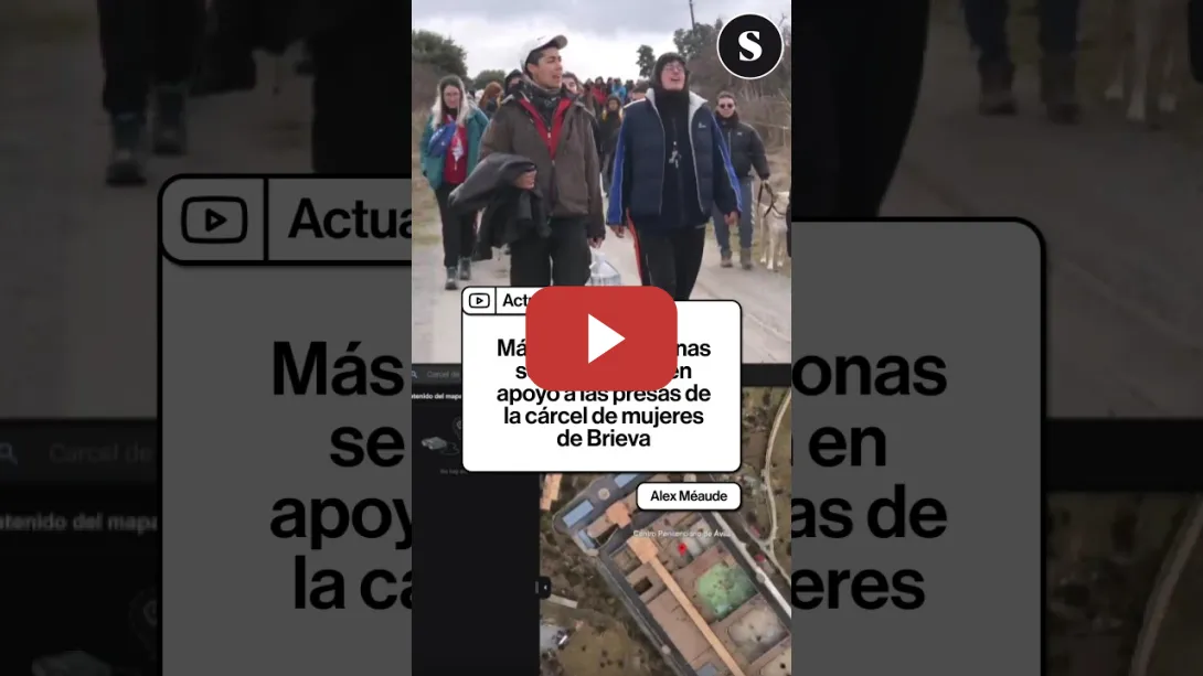 Embedded thumbnail for Más de 100 personas se manifiestan en apoyo a las presas de la cárcel de mujeres de Brieva