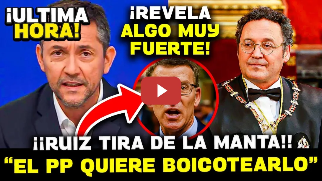 Embedded thumbnail for 💥¡ESCÁNDALO! DESTAPAN CONEXIONES DEL JUEZ HURTADO CON EL PP ¡JUECES DEL PP VAN A JUZGAR AL FISCAL!