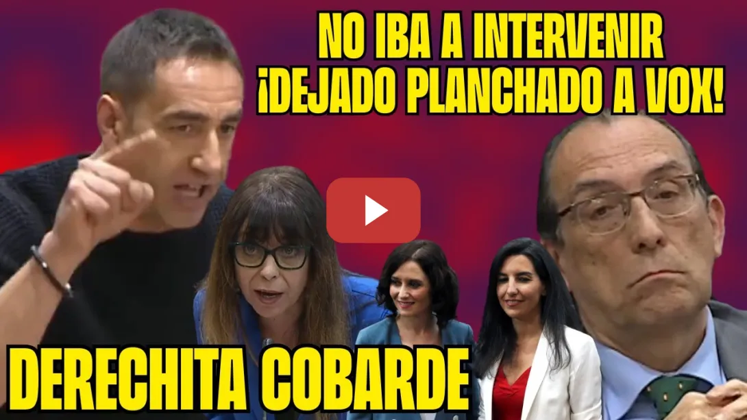 Embedded thumbnail for &quot;NO ESTAMOS en una CAPEA&quot; Emilio Delgado DEJA PLANCHADO a VOX por MENTIROSOS!