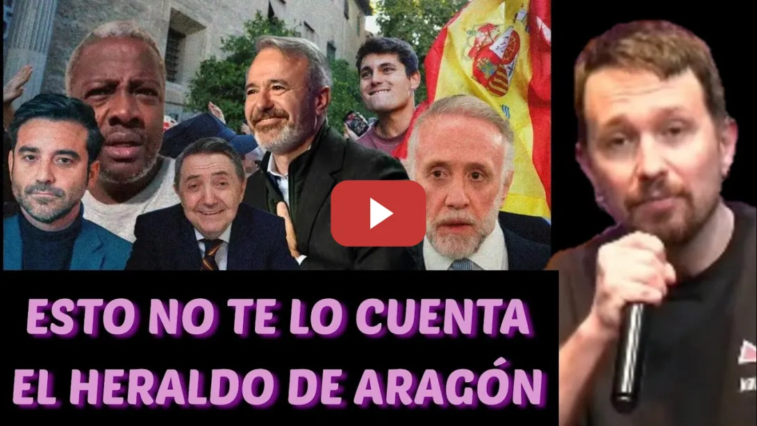 Embedded thumbnail for Pablo Iglesias revela a dónde se va EL DINERO DE LOS ARAGONESES
