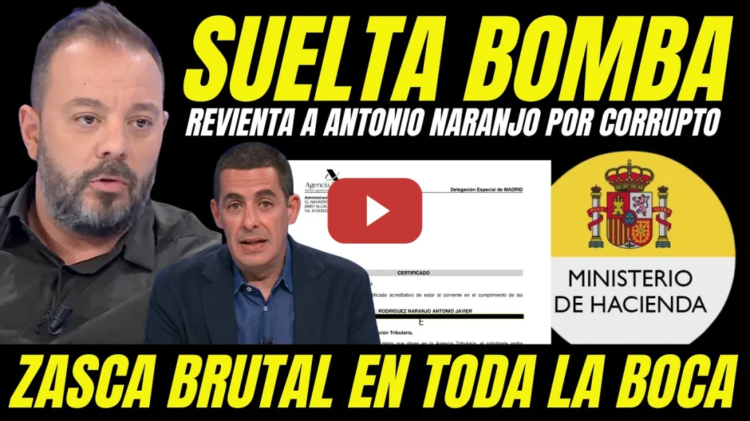 Embedded thumbnail for ANTONIO MAESTRE SE MERIENDA A ANTONIO NARANJO HACIENDO PÚBLICA SU EMPRESA MOROSA Y CORRUPTA