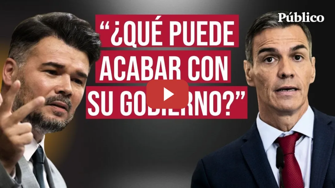 Embedded thumbnail for El tajante mensaje de Rufián a Sánchez: “El drama de la vivienda puede acabar con su Gobierno”