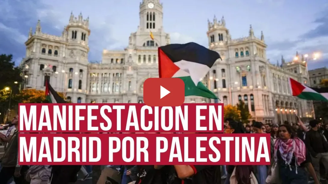 Embedded thumbnail for Alto el genocidio: sigue en directo la manifestación en Madrid por Palestina